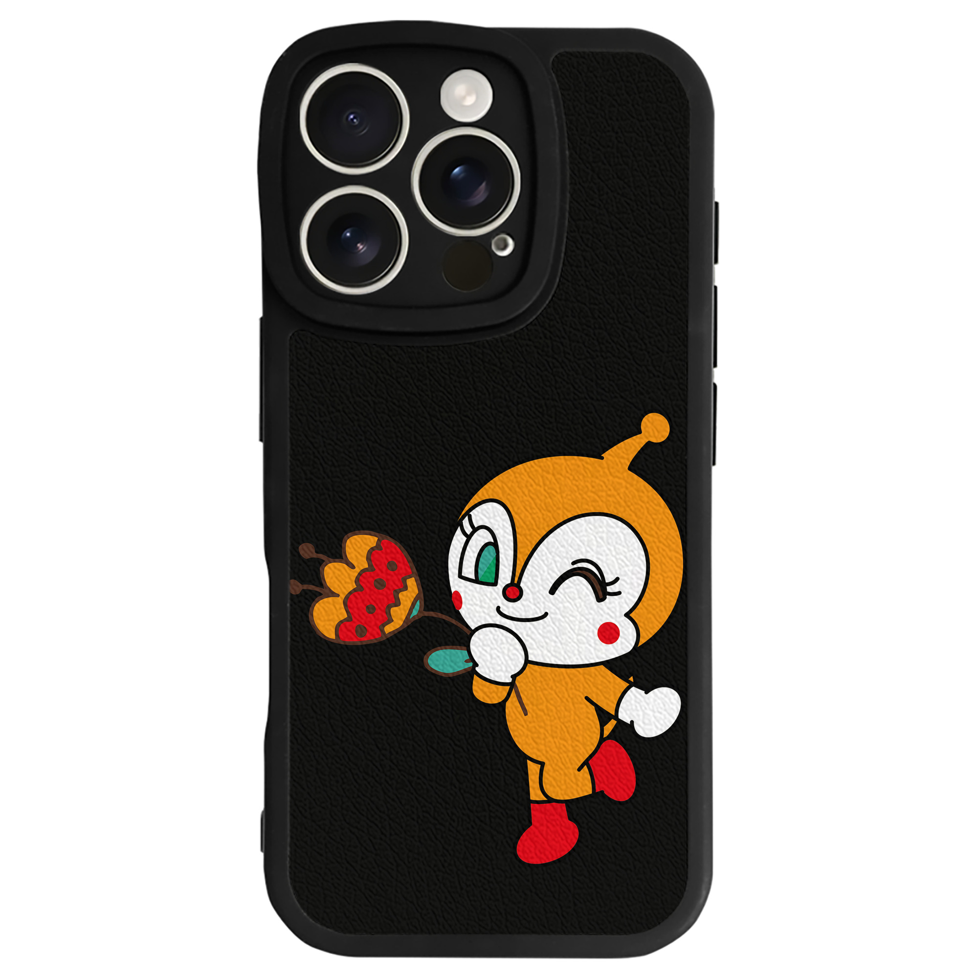 （画像用） アンパンマン Anpanman 【iPhone 16シリーズ対応】シリコンスマホケース（レザー調） 材質：シリコン